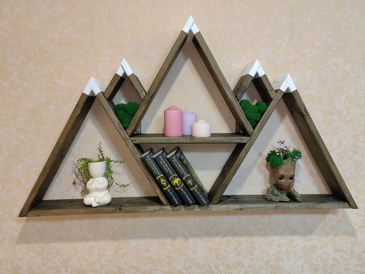 Снежная полка вариант 5 - ручная работа деревянная полка